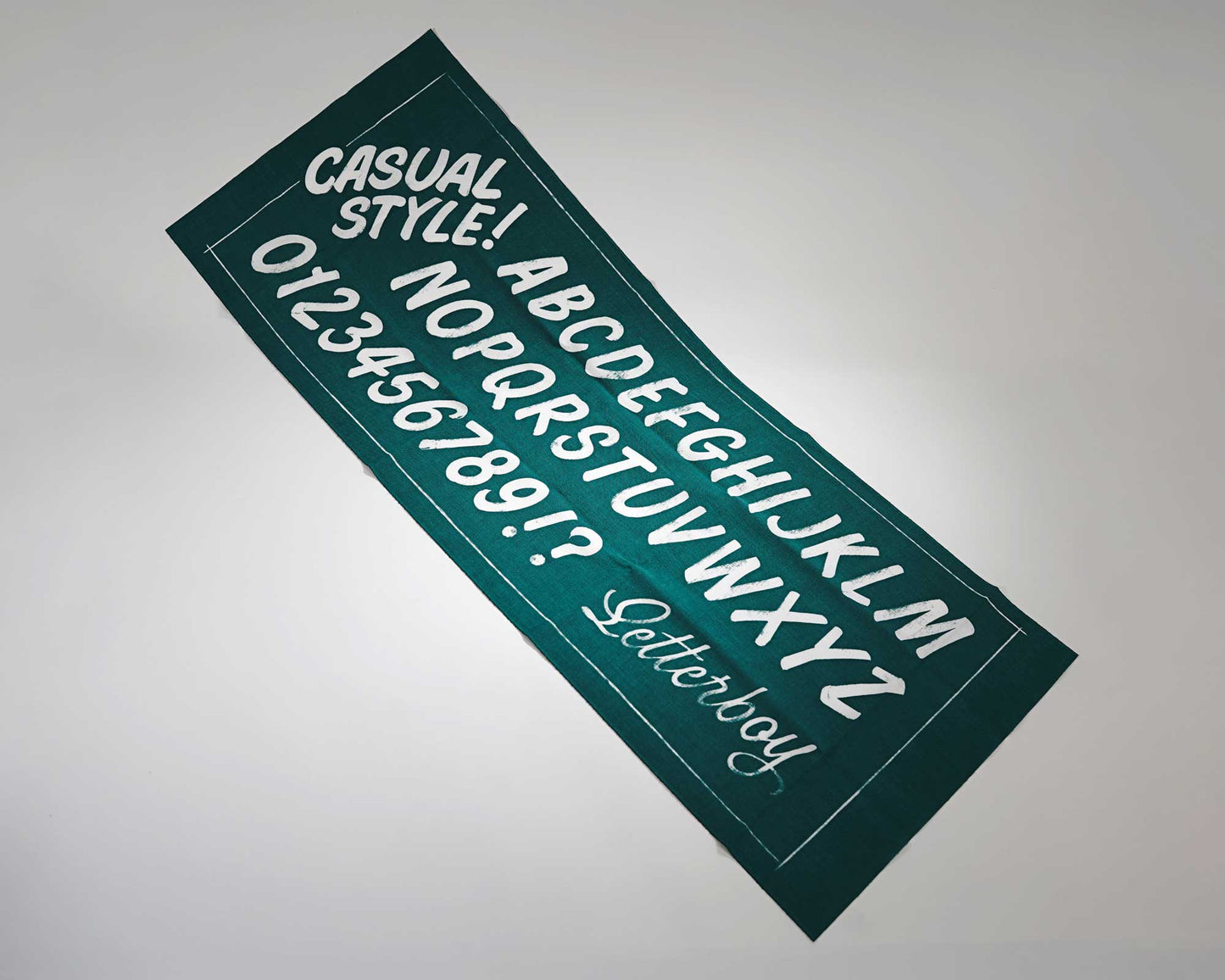 Casual lettering Tenugui
